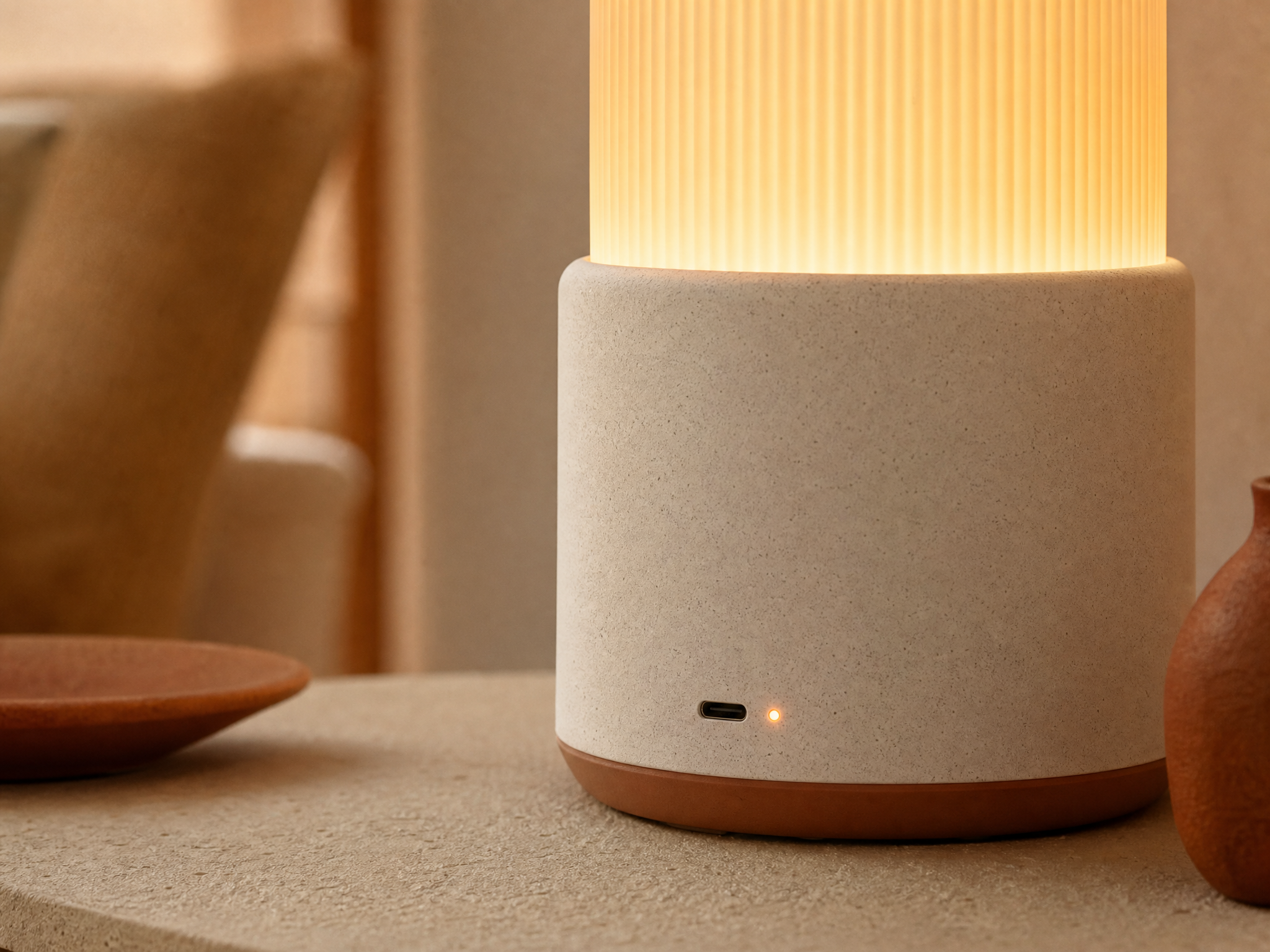 Cordless Table Lamp detail and what's inside
